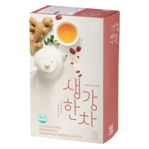 초록원 생강한차, 18g, 1개, 15개입