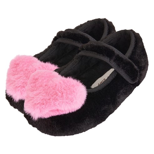 겨울철 아이 발을 위한 사랑스럽고 편안한 선택, 빔보빔바 하트 플랫 퍼폼폼