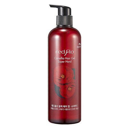 꽃을든남자 레드플로 동백 헤어젤 슈퍼하드, 1개, 500ml