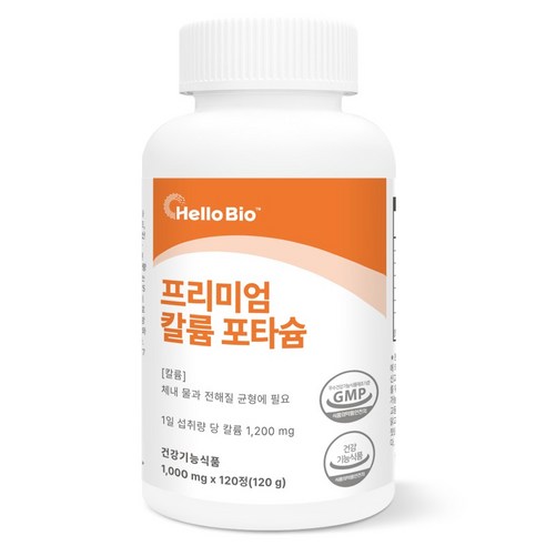 헬로바이오 프리미엄 칼륨 포타슘 120g, 1개, 120정