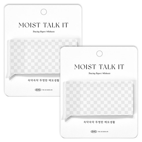 플레픽 모이스트 토크잇 점착 메모지, 10 스퀘어 레이어, 1개입, 2개