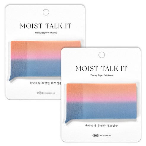 플레픽 모이스트 토크잇 점착 메모지, 05 스퀘어 썬라이즈, 1개입, 2개