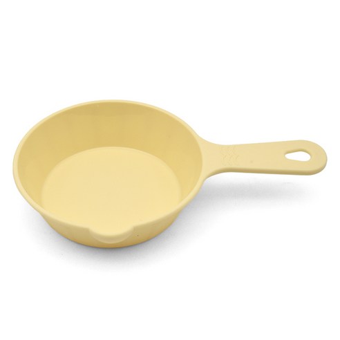 리빙메이트 유아용 PP 파스텔 손잡이 앞접시, 바닐라, 1개