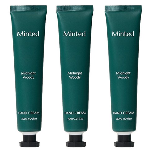 민티드 리얼 모이스쳐 핸드크림 Midnight Woody, 3개, 30ml