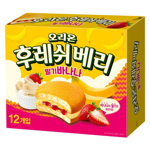 오리온 후레쉬베리 딸기바나나 12p, 348g, 1개