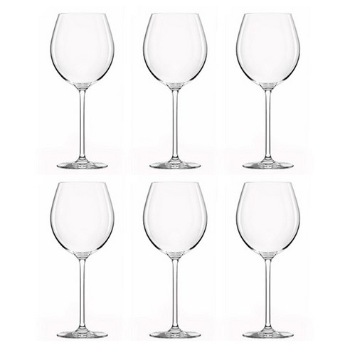 루카리스 오션글라스 라비쉬 버건디 와인잔, 6개, 670ml