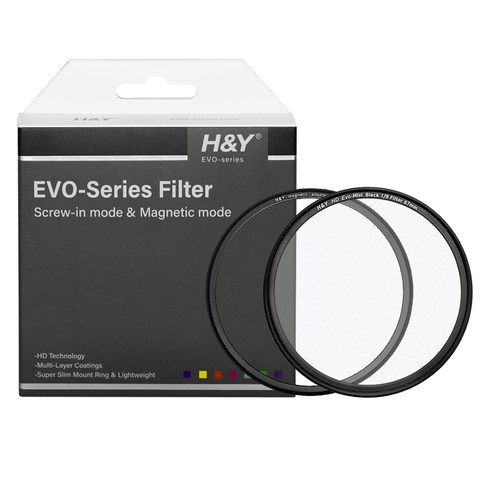 HNY HD Evo 1/8 블랙미스트 마그네틱필터 67mm, 1세트, EB8-67 (67mm)