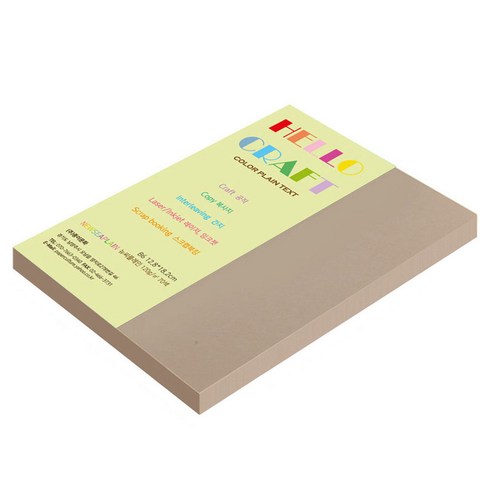 종이문화 뉴씨플레인 얇은 양면색상지 No 58 금발색 120g B6, 106개