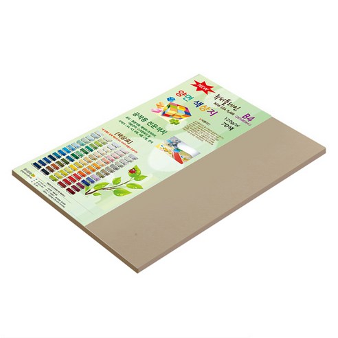 종이문화 뉴씨플레인 얇은 양면 색상지 B4 No 55 밍크색 120g, B4(257 x 364 mm), 33개
