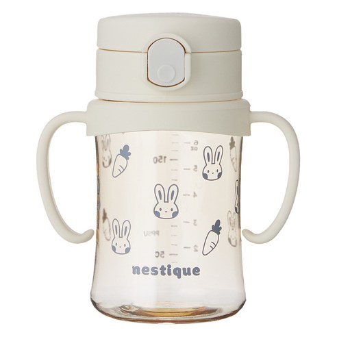 네스틱 유아용 스위치 PPSU 원터치 빨대컵 200ml, 1개, 바닐라