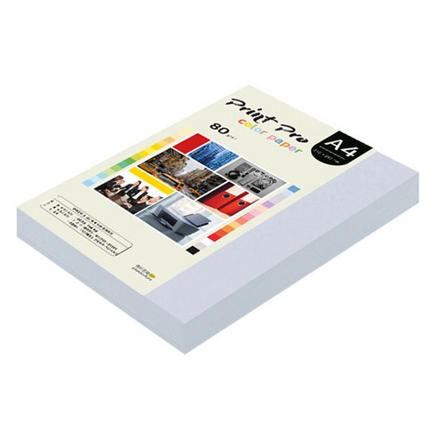 종이문화 프린트프로 칼라복사지 No 19 미스티블루, A4, 250개