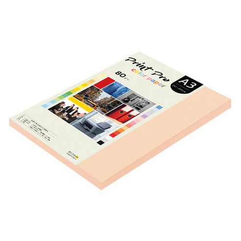 종이문화 프린트프로 칼라복사지 80g No 26 피치, A3, 125개