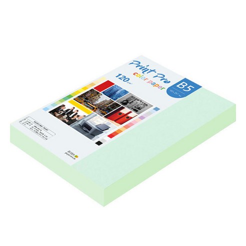 종이문화 프린트프로 칼라복사지 120g No 14 블루, B5, 220개