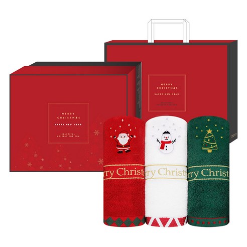 크리스마스의 따뜻함을 담은 송월타올 홀리 코튼 수건 세트 크리스마스수건
