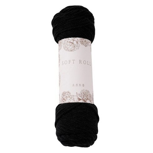 소프트롤 뜨개실 100g, 31 블랙, 1개