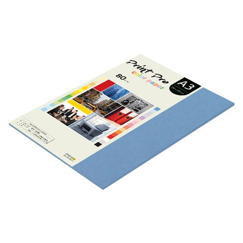 종이문화 프린트프로 칼라복사지 80g No 17 딥블루, A3, 31개