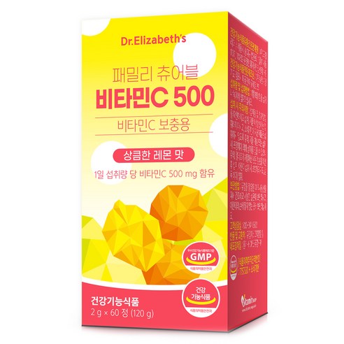 닥터엘리자베스 패밀리 츄어블 비타민C 500 120g, 1개, 60정