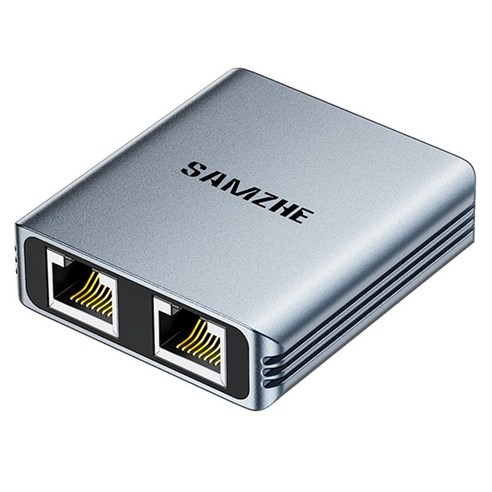 삼지 메탈쉘 기가비트 인터넷 랜 동시 분배기, 메탈실버, 1개, 57mm