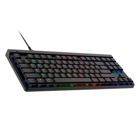 로지텍 G515 TKL 유선 게이밍 텐키리스 키보드, 블랙, 920-012906, 갈축