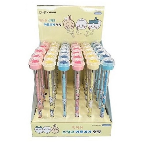 필박스 먼작귀 스탬프카트리지연필 세트, 단품, 12개