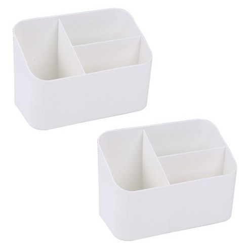 알로데 심플 다용도 수납꽂이, TYPE04 화이트 3칸, 2개