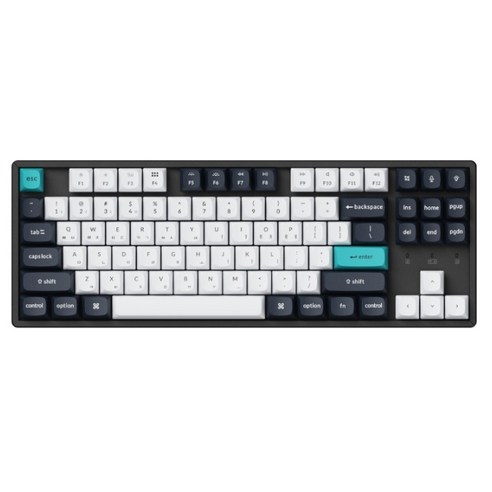 키크론 K8 MAX RGB 기계식 핫스왑 유무선 텐키리스 키보드, 블랙, K8M-J4-KR, 바나나축
