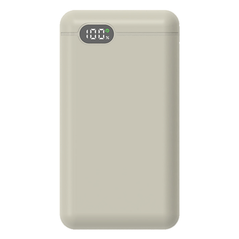 리큐엠 고속충전 보조배터리 20000mAh 멀티단자, QP2000C1, 베이지