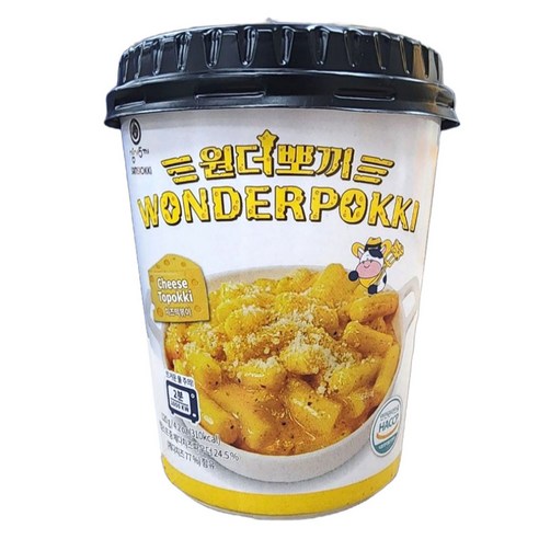 원더뽀끼 치즈 컵떡볶이, 120g, 1개