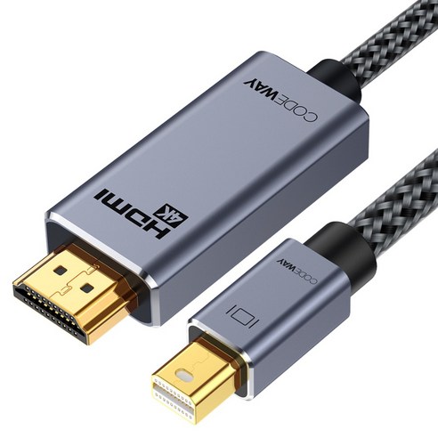 코드웨이 Mini DP-HDMI UHD 4K 60Hz 케이블, 1개, 1m