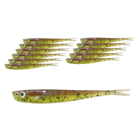 버클리 파워베이트 미드미노우 듀얼 송어웜 6cm 12p, 그린펌킨 차트, 12g, 1개
