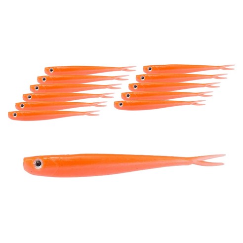 버클리 파워베이트 미드미노우 듀얼 송어웜 6cm 12p, 오렌지 핑크, 12g, 1개