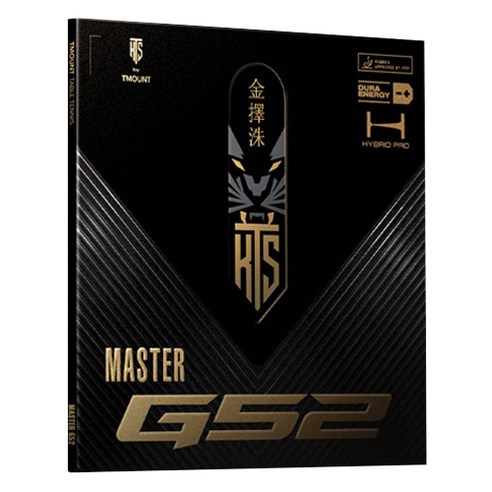 김택수 티마운트 KTS 마스터 G52 탁구 러버, RED, 1개