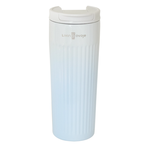 리빙오보제 그라데이션 슬림핏 클립 텀블러, 1개, 500ml, 스카이블루