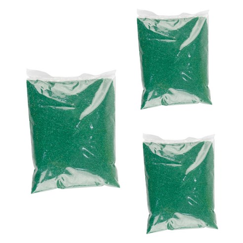 유니아트 색모래 500g, 초록, 3개