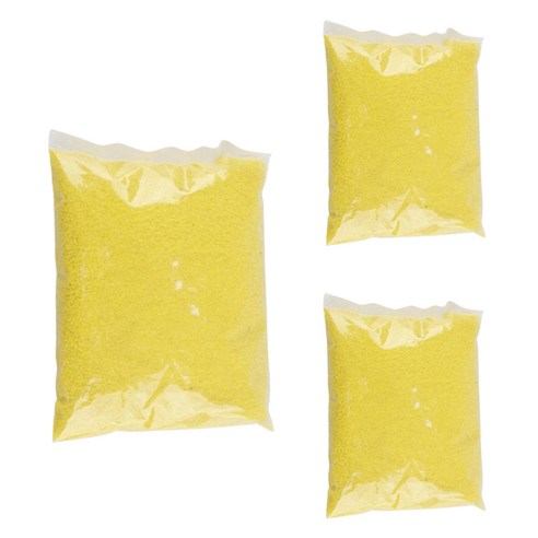유니아트 색모래 500g, 노랑, 3개