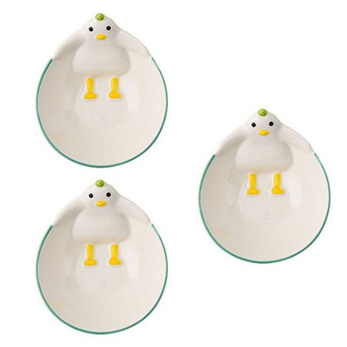 모던지 귀여운 탕오리접시 B 직경 19cm x 높이 5cm YJ717, 혼합색상, 3개, 탕오리접시 3p