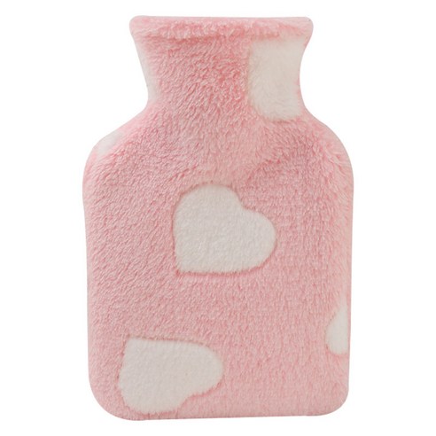 도림 하트 천국 보온 물주머니 500ml, 핑크, 1개