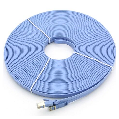 컴스 Direct Cat7 플랫형 10Gbps LAN RJ45 랜케이블 BB124, 1개, 선택없음