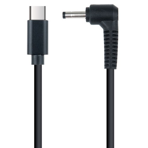 Coms USB 3.1 Type C 노트북 전원 변환 케이블 PD to DC 4.0 1.7 충전젠더 꺽임 IF978, 1개
