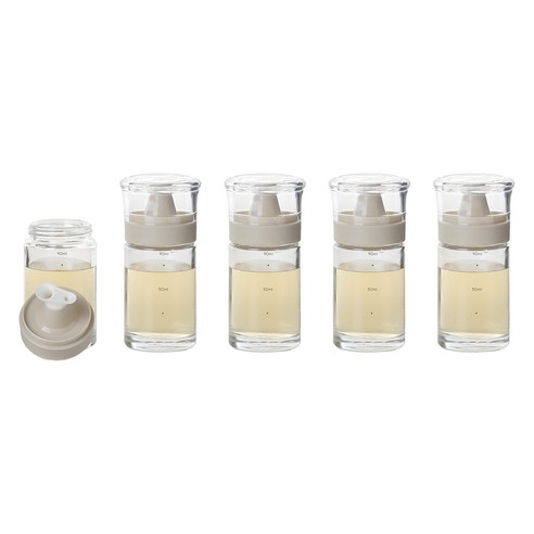 키텐실 비스포크 양방향 멀티 실리콘 오일병 M Cap 베이지, 5개, 100ml