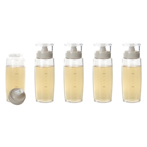 키텐실 비스포크 양방향 멀티 뉴라운드 실리콘 오일병 M Cap 베이지, 5개, 300ml