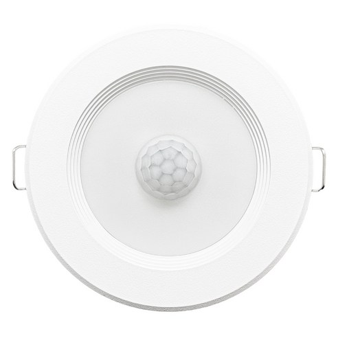 레톤 LED 매입센서등 타공 8cm KS 현관 매립등, 주백색, 1개