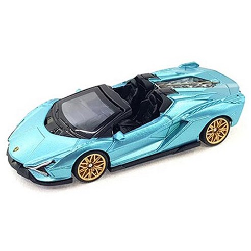 MX MODEL 1:64 람보르기니 시안 모형자동차 MXT115988BL, 블루, 1개