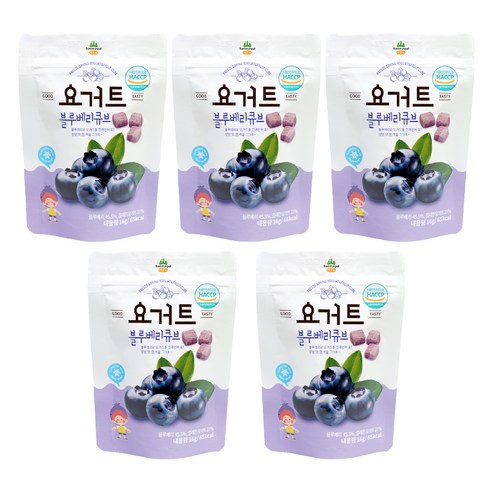 산마을 요거트 블루베리큐브, 16g, 5개