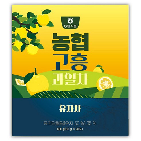 농협식품 고흥 과일 유자차, 30g, 20개