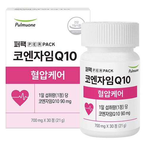 퍼팩 풀무원 퍼펙 코엔자임Q10 혈압케어 코큐텐 21g, 1개, 30정