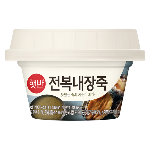 햇반 전복내장죽, 1개, 267g