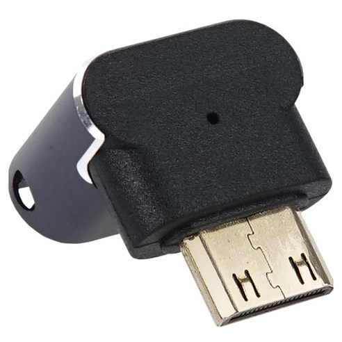 컴스마트 Mini HDMI 변환 젠더 2.1 8K 60Hz UHD 연장 MF 미니 꺾임, JA210, 1개