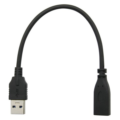 컴스 USB 3.1 C타입 F to USB 3.0 A M 변환젠더 케이블 20cm, 1개, BT132