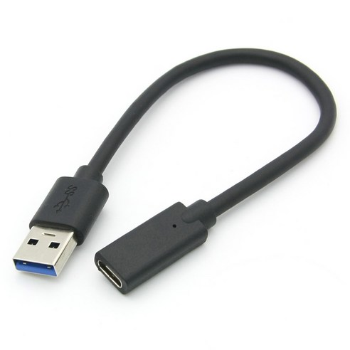 컴스 USB 3.1 C타입 F to USB 3.0 A M 변환젠더 케이블 20cm, 1개, IE352